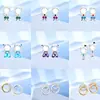 Brincos de Zircônia Coloridos Fofos de Elfo Série de Desenhos Animados Transfronteiriços Brincos de Tarraxa para Mulheres Piercing de Orelha Moderno Venda por Atacado