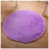Alfombra Redonda Moderna Sencilla de Felpa Lana de Seda Engrosada Sala de Estar Dormitorio Mesita de Noche Felpudo Felpudo Alfombrilla para Mesa de Café Personalización
