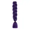 Trenzas Grandes de Fibra Sintética de Comercio Exterior, Trenzas de Colores, Peluca, Cabello para Trenzas Jumbo, Rastas Africanas, Cabello para Crochet