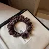 Cuerda para el cabello de tela de encaje coreano para mujeres Goma para el cabello gruesa Lazo para el cabello Alta elasticidad y duradero Banda para la cabeza Accesorios para la cabeza