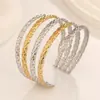 Pulsera Hidráulica Abierta de Acero Inoxidable Transfronteriza Europea y Americana Forma de Serpiente de Gama Alta Personalizada Exagerada Venta Directa de Fábrica