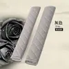 Almohadillas para cinturón de seguridad de coche en stock transfronterizas, longitud extendida, felpa, cálidas y cómodas, juego de dos para uso invernal