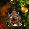 Colgante Plano Acrílico Estilo Librería Creativa Personalizada Transfronterizo para Fiesta de Navidad