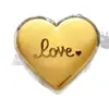 Oro 999 Oro Puro Día de San Valentín Chino Pastel de Corazón Amor520 Una Sola Corazón Princesa Por Favor Hazte Rica Regalo del Día de San Valentín