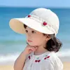 Sombrero para Bebé Niña, Estilo Delgado de Primavera y Otoño, Sombrero de Sol de Ala Ancha, Gorra Linda y Dulce para Salidas de Verano de Niños, Moderno