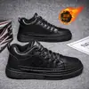 Zapatos de Hombre Primavera 2025 Nuevos Negocios Formales Tendencia Británica Versátiles Casuales Deportivos Tenis Zapatos de Cuero Negro para Hombre