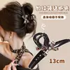 Pinza para el pelo de dibujos animados coreanos para mujer, pasador de lazo, pinza de tiburón exquisita de alta gama, tamaño grande para cabello grueso, accesorio para el cabello