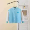 Nova Roupa Infantil para Primavera e Outono: Jaqueta Baseball Versátil para Meninos, Casaco Casual para Bebê, Roupa de Exterior Tendência para Meninas