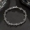 Pulseira Cruzada Americana Quan Zhilong para Homens e Mulheres Tendência Corvo Moda Casais Retrô Alta Qualidade Nicho Pulseira