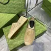 Zapatos de Pescador para Mujer, Estilo Pequeño Fragante, Nuevos 2025 Versátiles de Cuerda de Cáñamo Tejida con Suela Gruesa Slip-On Slip-Ons, Sandalias de Piel de Oveja para Mujer