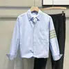 Nueva Camisa Casual de Manga Larga para Hombre 2023 Estilo Dueño de Tienda Estilo Coreano Moda Ajustada Cuello Solapa Transpirable Camisa de Algodón para Hombre
