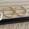 Brincos de Argola Estilo Hong Kong de Alta Qualidade, Brincos de Luxo Leve para Mulheres, Brincos de Argola de Metal Exagerados, Brincos Versáteis Minimalistas