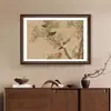 Nova Pintura Decorativa para Sala de Estar Estilo Chinês, Hall de Entrada, Sala de Estar, Sala de Estudo Pintura de Parede para Pendurar, Sala de Chá, Pássaro Magpie, Flores, Pássaros, Parede de Fundo com Bambu