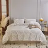 Comércio Exterior Transfronteiriço Conjunto de Três Peças Capa de Colcha de Algodão Lavado Estampada Roupa de Cama Amazon Capa de Colcha Fronha Fornecimento Atacado