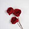 Simulação 3-cabeça sem folhas austin colorido decoração de casa decoração de flores adereços de casamento soquete de chão atacado