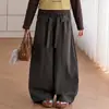 Pantalones Casual Chic de Pierna Ancha con Corte Curvo para Niñas, Nuevo Estilo Otoño 2026, Cintura Alta Elástica, Adelgazantes, Versátiles, Traje de Caída