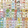 30 Marcapáginas de Dibujos Animados, Lindos Retro Simples Estilo Cuaderno de Notas Materiales Artísticos Creativos, Colección de Tarjetas Marcapáginas de Papel para Lectura