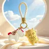 Llavero, Colgante para Teléfono, Colgante para Bolso, Regalo de Oro para Eventos Corporativos "Oveja Próspera" de Oro Puro 999