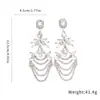 Brincos redondos geométricos europeus e americanos de moda transfronteiriça cravejados com diamantes, elegantes e sofisticados, brincos statement versáteis e únicos