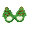 Navidad Europea y Americana Chenilla Muñeco de Nieve Hombre de Jengibre Árbol de Navidad Tela Bordada Parche Parche Sello Bordado