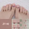 Adesivos para Unha do Pé Padrão Estéreo Zf Diamante de Imitação 3D Manicure Patch Impermeável Longa Duração Clareador Patch Completo para Unha do Pé Produto Acabado