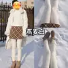 Nuevas medias sexys de cachemir con forro polar para otoño e invierno para mujer, adelgazantes, gruesas y muy elásticas