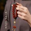 Pulsera de Semillas de Jade Crudo Natural Procesado Bodhi Vajra, Llena de Textura, Pulsera de Cuentas de Oración de Círculo Único para Hombre