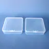11.0 Caja Plástica Transparente Cuadrada Caja de Almacenamiento de Escritorio Barra de Pegatinas Cuentas Manicura Empaque para Equipo de Pesca Caja Cuadrada