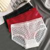 Calcinhas de Renda Translúcida para Mulheres, Verão Sexy Girl Malha Respirável Sem Costura Forro 100% Algodão Calcinhas Femininas Temu