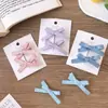 2 Pinzas para el Cabello de Lazo Pequeño Dulce Estilo Ballet Satinado Hechas a Mano Pinza Accesorios para el Cabello de Niña Princesa