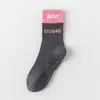 Calcetines de Yoga Rakou Doble para Niños Otoño e Invierno Profesionales Antideslizantes de Longitud Media Algodón Pilates Calcetines Deportivos de Suelo de Longitud Media
