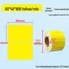 Papel Térmico Tripla Prova Etiqueta Autoadesiva Formulário de Entrega Expressa 100X150 Papel para Impressão de Código de Barras 60X40Mm Etiqueta Adesiva