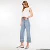 Jeans de Mujer Europeos y Americanos Amazon Primavera y Otoño Sueltos Pierna Ancha Elásticos Transfronterizos para Mujer