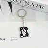 Chaveiro de borracha macia em PVC, chaveiro de gato e cachorro, chaveiro fofo, presente, chaveiro de animal, item de presente pequeno