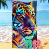 Toalla de Playa Personalizada con Foto Original Microfibra Felpa Impresión Digital Producción de Imagen Tela de Secado Rápido Toalla de Playa