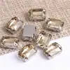 Broca de Garra de Cristal para Mahjong Quadrado Octogonal Longo Explosivo Broca com Furo para Roupas DIY Sapatos de Casamento Bolsa Costura à Mão Broca de Garra