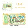 Fujian Quanzhou Madera Cultural y Creativo Fricción Magnética Creativo Tridimensional Souvenirs Turísticos Creativo Hito Metal Ciudad Pegatinas para Refrigerador