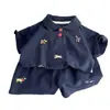 Conjunto de Camisa Polo de Color Sólido con Dibujos Animados para Niños Verano 2026, Conjunto de Dos Piezas de Moda de Verano Elegante para Bebés Niños