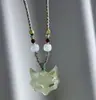Collar Colgante Trenzado de Zorro Chino Estilo Mismo que el Libro Rojo Pequeño para Parejas y Mejores Amigas Diseño de Estilo Chino de Nicho Collar de Espíritu Guardián