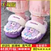 Pantuflas de algodón para niños de Elsa, estilo princesa Disney para niñas en invierno, cálidas y con forro de felpa, suela gruesa, para niños de tamaño mediano y grande
