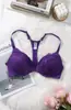 Sutiã Push-Up de Renda com Aro Fino, Fecho Frontal Push-Up, Costas Bonitas, Lingerie, Temu Amazon Shein Mesmo Estilo, Direto do Fabricante