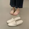Mules de Tacón de Cuña Elegantes para Mujer Chuyuji con Punta Cerrada para Uso en Exteriores, Nuevos Mocasines sin Espalda de Tacón Alto con Punta Cuadrada Primavera 2026