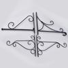 Cesta Colgante de Pared de Hierro Forjado Soporte Colgante de Pared de Hierro para Plantas Gancho Decorativo para Macetas para Comedero de Pájaros Linterna Campana de Viento
