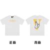 En stock Vlone High Street Big V Mariposa Letra Calavera Esqueleto Limitado Big V Colección Casual Camiseta de Manga Corta para Hombres y Mujeres