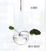 Florero de Vidrio Transparente Colgante Creativo Botella Colgante Pequeña Hidropónica Simple Jardinería Interior Decoración del Hogar Set de Plantas en Botella
