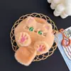 Porta-moedas de Pelúcia Desenho Animado Ins Mini Macio Gato Fofo Bolsa para Moedas Cosméticos Bolsa Portátil para Estudante Bolsa para Fones de Ouvido