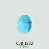 Azul Océano Punta Inferior Arte de Uñas Forma Irregular Circonita Multifacética Fondo Abierto Alta Transparencia Decoraciones para Uñas Venta al por Mayor Circonita Transparente