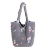 Estilo Coreano Nueva Moda Casual Bolso Tote de Lana de Gran Capacidad Bolso de Hombro Pequeño Fresco y Lindo Estilo Dopamina