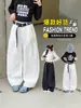 Pantalones para Niña para Primavera y Otoño 2026 Nuevo Estilo Infantil de Otoño Casual de Pierna Ancha Elegantes para Niña Grande Pantalones Deportivos Curvos