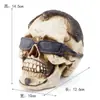 Caveira de Resina Crânio Humano Japonês Modelo Médico Decoração Halloween Mo Personalidade Caveira Crânio Caveira Animal